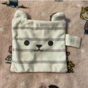 Cloud Island Crinkle Baby Paper Polar Bear Gray White Baby Toy 6x6 Square